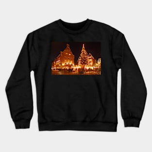 Kiepenkerl, Spiekerhof, Münster, city, Westphalia, night, Christmas market Crewneck Sweatshirt